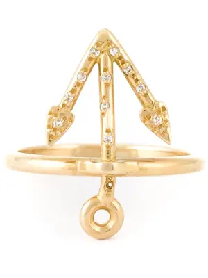 Кольцо из желтого золота с бриллиантами