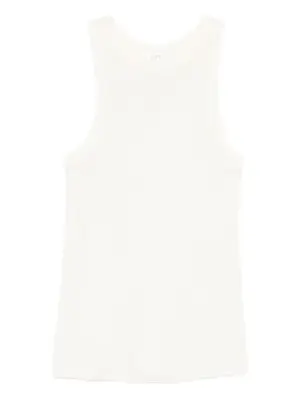 Трикотажная майка в рубчик