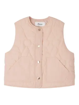 стеганый жилет с цветочным узором