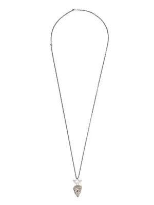 Серебряное колье с бриллиантами