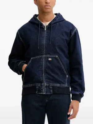 Джинсовая куртка с капюшоном