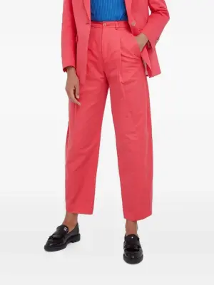 Брюки со складками и карманами