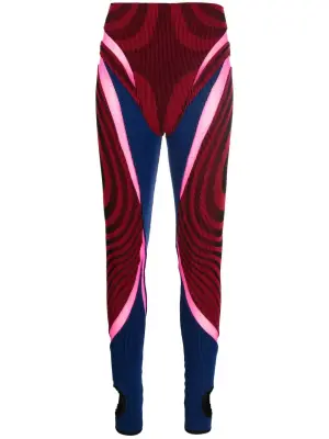 Легинсы со вставками в рубчик