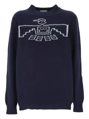 Свитер с графическим принтом