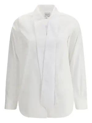 Рубашка с завязками на воротнике