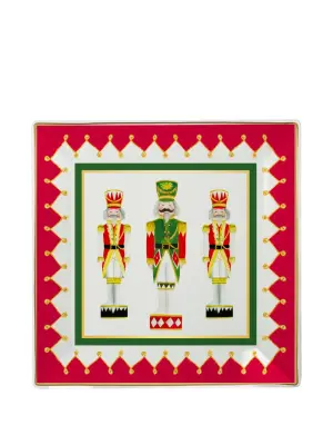 Квадратный поднос с узором "Щелкунчик"