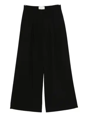 Брюки палаццо со складками