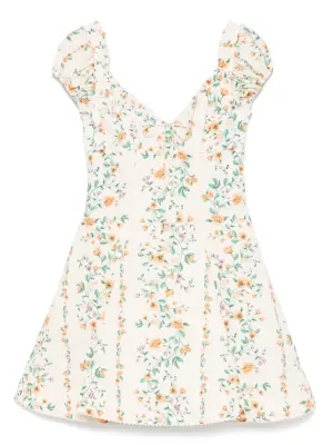 Платье с цветочным принтом