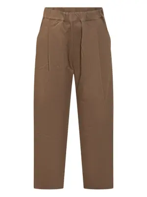 Плиссированные брюки с эластичным поясом