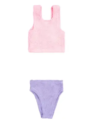 Дуо купальный костюм-бикини с эффектом жатки