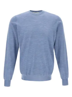 свитер с круглым вырезом