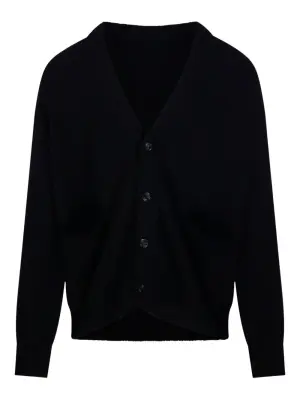 Кардиган с накладными карманами на пуговицах