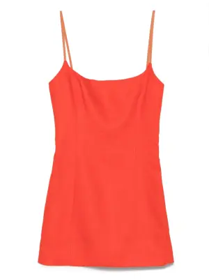 платье мини с квадратным вырезом