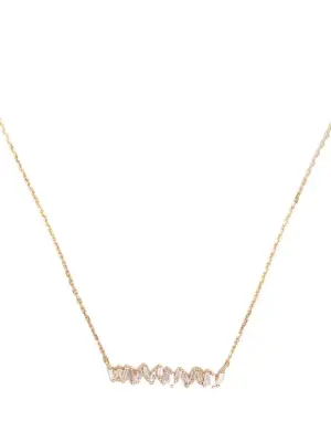 Колье из желтого золота с бриллиантом