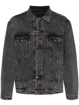 Джинсовая куртка с нашивкой-логотипом
