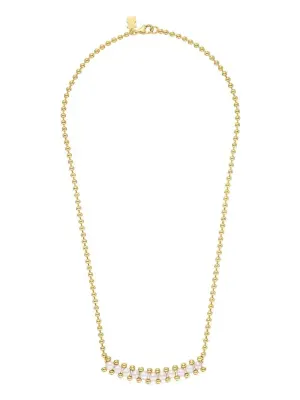 Колье с жемчугом и бусинами