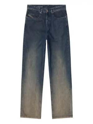 Джинсы свободного кроя с эффектом омбре