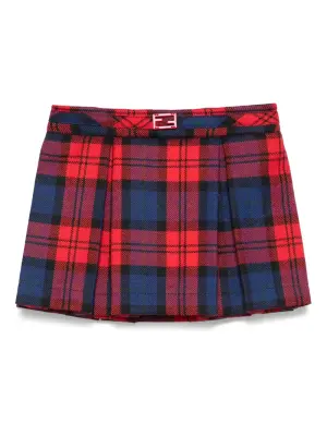 юбка мини в клетку тартан