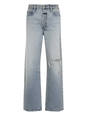 Джинсы с эффектом потертости