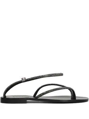 Сандалии с кристаллами