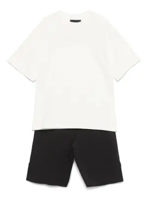 Комплект из топа и брюк с вышитым логотипом