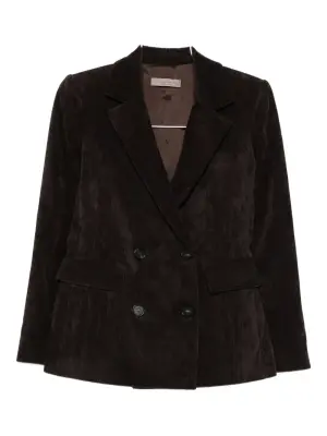 Двубортный вельветовый пиджак