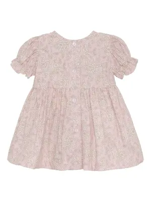 Платье с оборками и цветочным принтом