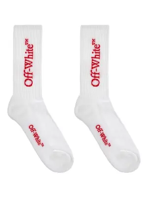 Рифленые носки с вышитым логотипом