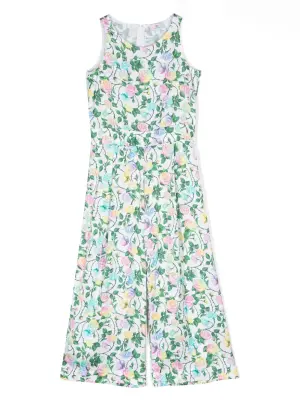 Комбинезон без рукавов с цветочным узором
