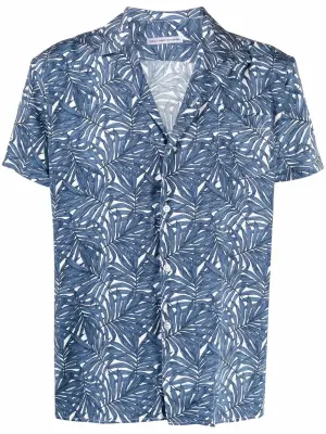 Рубашка с короткими рукавами и принтом