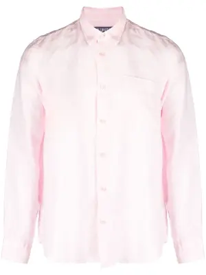 Льняная рубашка Caroubis с длинными рукавами