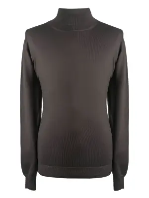 Шерстяной свитер с высоким воротником