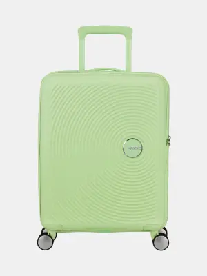 Расширяемый жесткий чемодан American Tourister Soundbox 4R 55 см для ручной клади