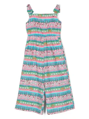 Комбинезон без рукавов с графичным принтом