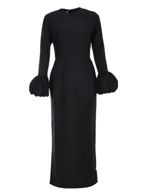 Макси-платье Talia с оборками на манжетах