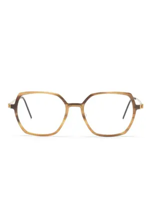 очки в геометричной оправе