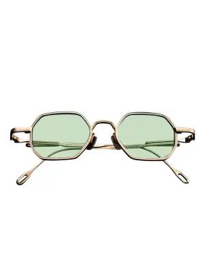 Солнцезащитные очки с геометрической оправой