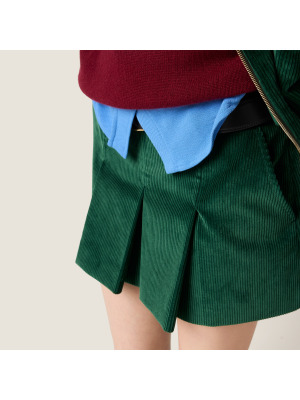 Вельветовая мини-юбка