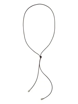 Серебряное ожерелье-чокер в виде шнурка