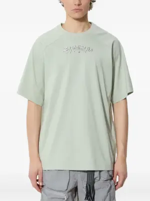 Футболка с рукавами реглан и эффектом металлик