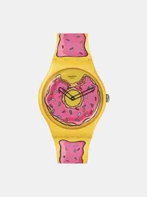 Часы The Simpsons желтые, розовые SO29Z134
