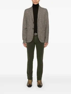 пиджак в ломаную клетку