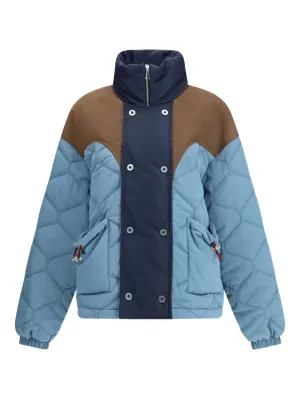 Стёганая куртка с панелями