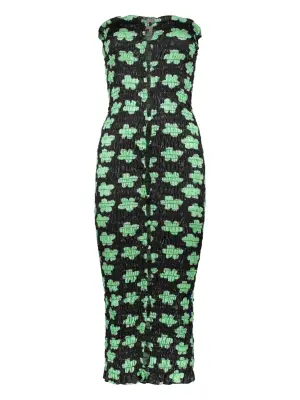платье миди с цветочным принтом