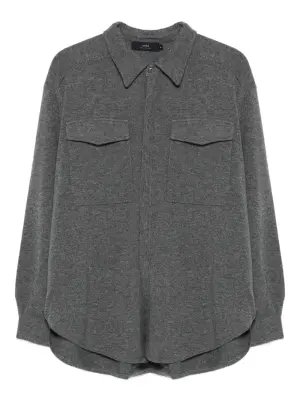 Кашемировая куртка-рубашка с карманами
