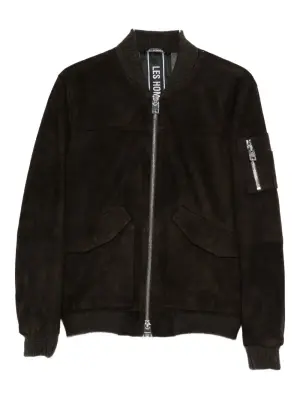 Бомбер с молнией и панельным дизайном