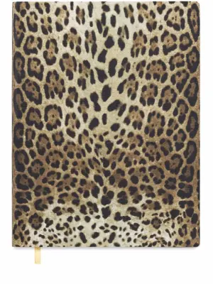 Большой блокнот с кожаной обложкой