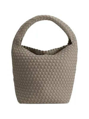 Плетёная сумка-ведро