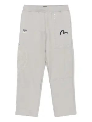 спортивные брюки с вышитым логотипом