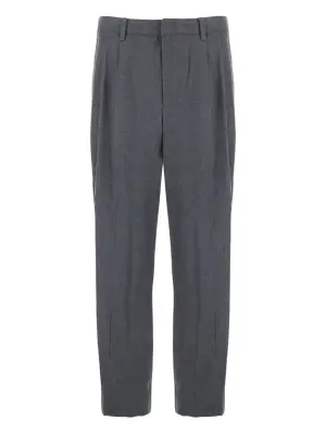 Брюки со складками спереди